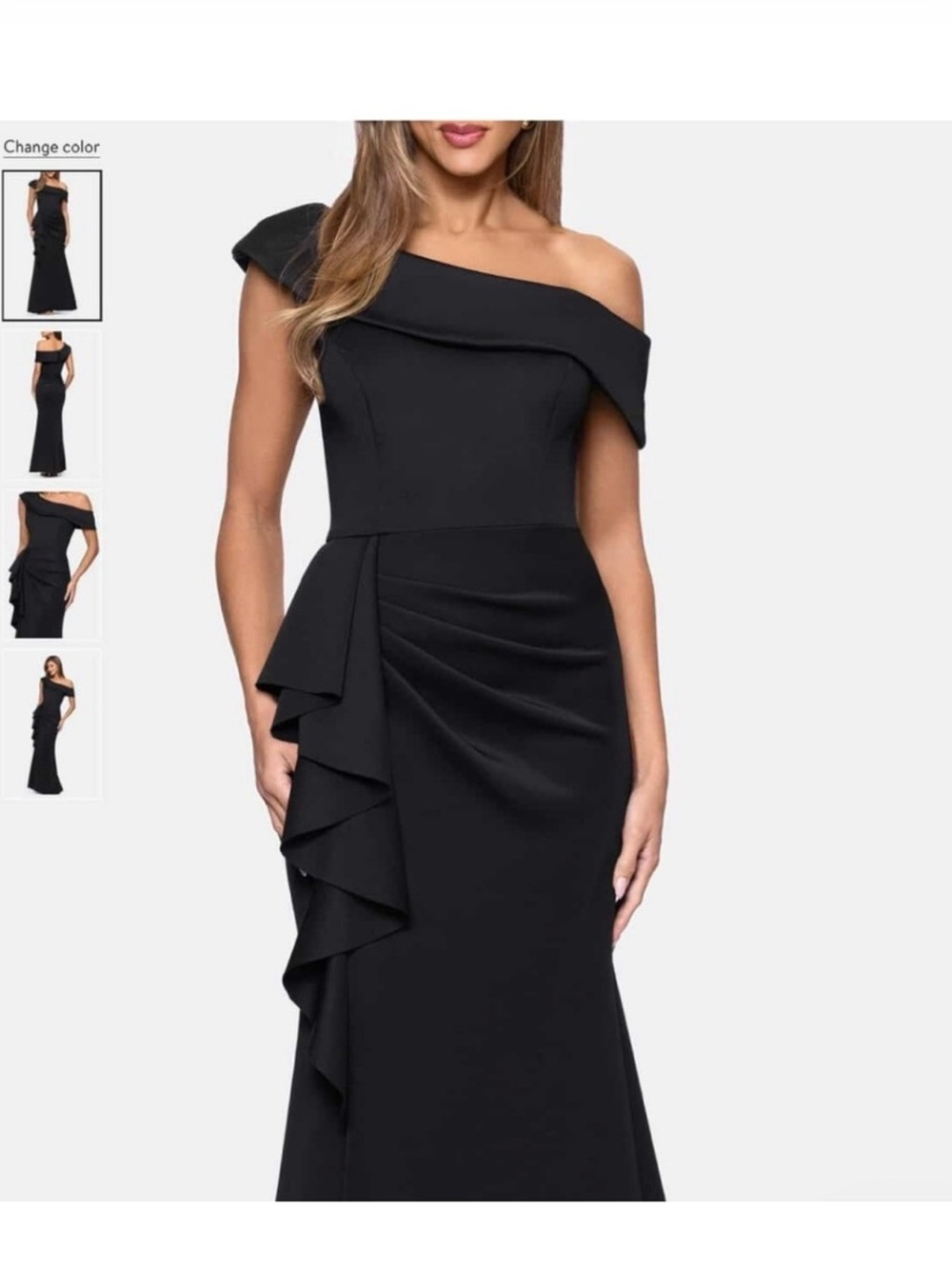Xscape Off-Shoulder Formal Dress